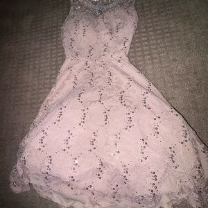 Elegant Sequin Lace Dress